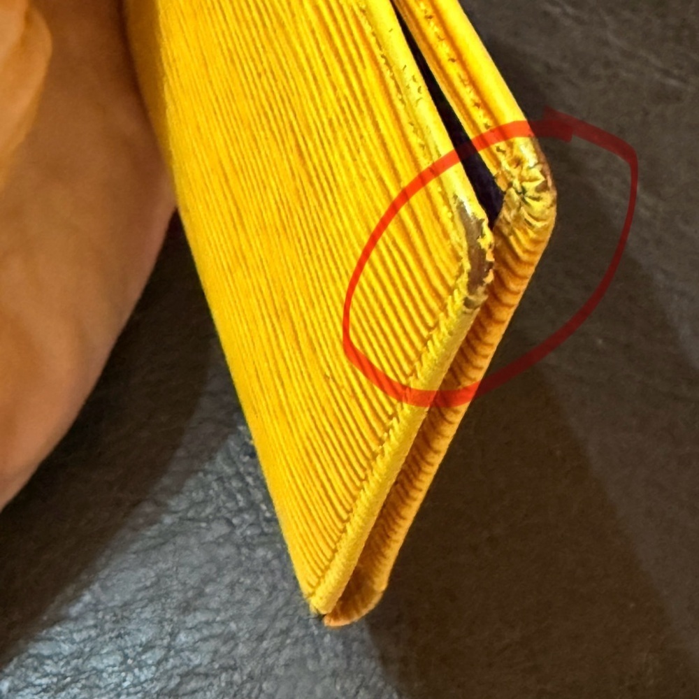 Louis Vuitton Epi Yellow with Purple Interior Card Holder - Picture 11 of 16